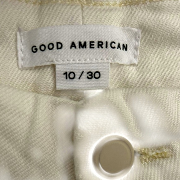 Good American‎ Good '90s Carpenter Jeans Off-White Denim Pants - Picture 5 of 7